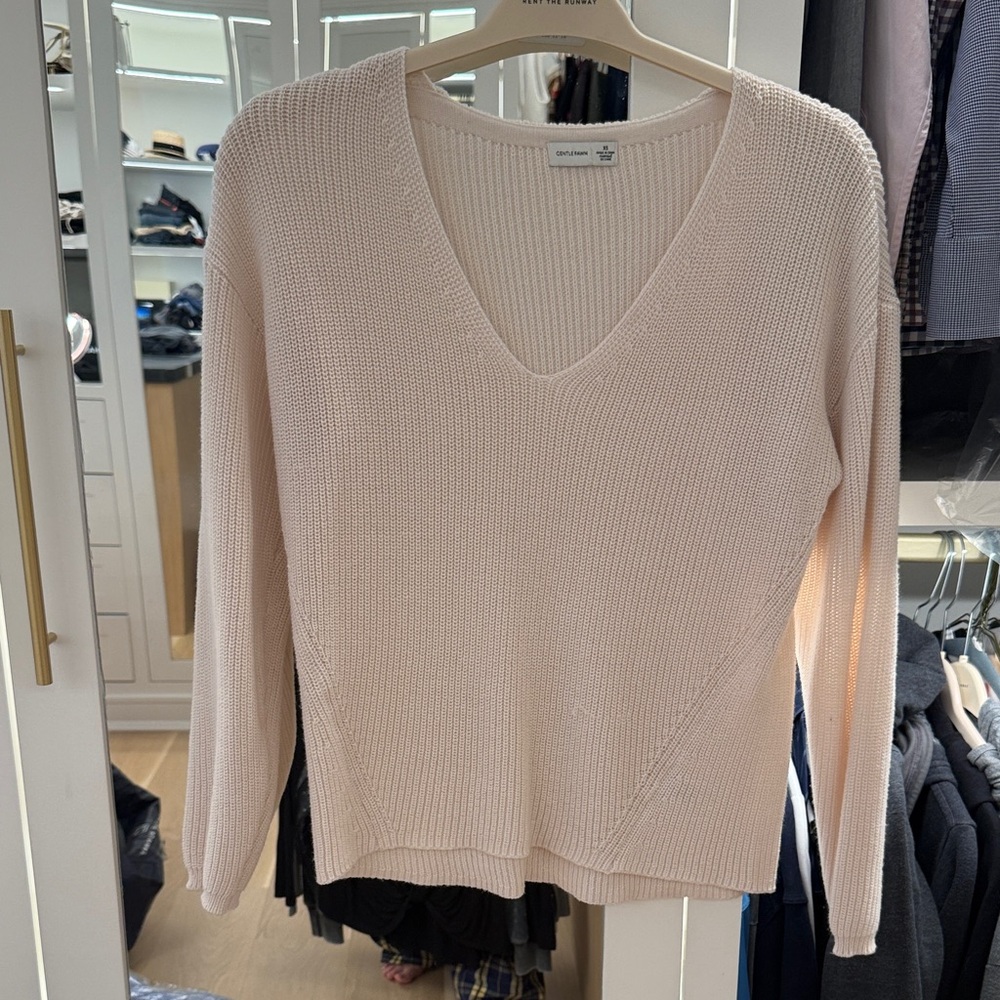 Gentle Fawn Women's V-Neck Sweater - Light Pink